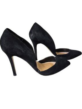 40 Carvela by Kurt Geiger Black Suede D'Orsay Pumps High Heels Stilettos
